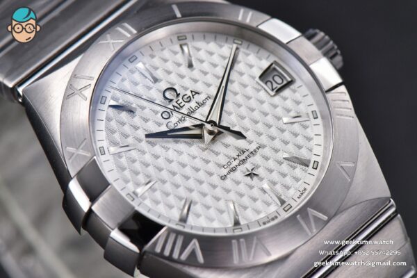 Constellation VSF 38MM White Textured Dial SS Bracelet A8500 - Image 8