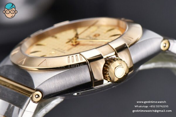 Constellation YG/SS VSF 38MM Gold Textured Dial YG/SS Bracelet A8500 - Image 8