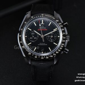 Speedmaster ‘Dark Side Of The Moon echte Keramik OMF 44mm schwarzes Zifferblatt Nylonarmband A9300