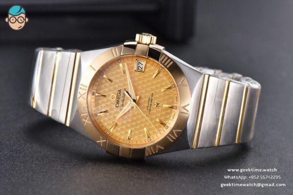 Constellation YG/SS VSF 38MM Gold Textured Dial YG/SS Bracelet A8500 - Image 11