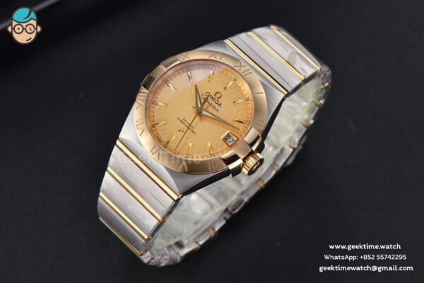 Constellation YG/SS VSF 38MM Gold Textured Dial YG/SS Bracelet A8500 - Image 12