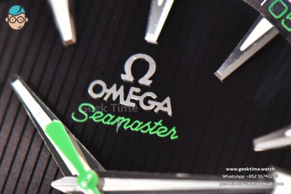 Aqua Terra 150M VSF 41MM Black Dial Green Hand SS Bracelet A8500 - Image 7