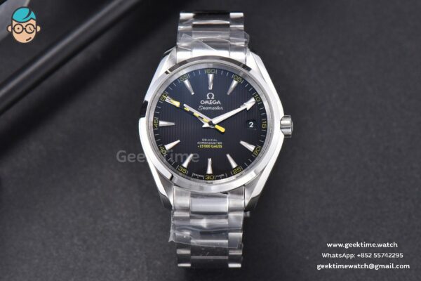 Aqua Terra 150M VSF 41MM Black Textured Dial Bumble Bee SS Bracelet A8500 - Image 2