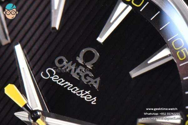 Aqua Terra 150M VSF 41MM Black Textured Dial Bumble Bee SS Bracelet A8500 - Image 6