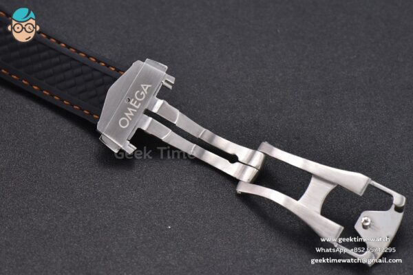 Aqua Terra 150M SeaMaster VSF 41MM White Dial Orange Hands Black Rubber Strap A8900 - Image 11