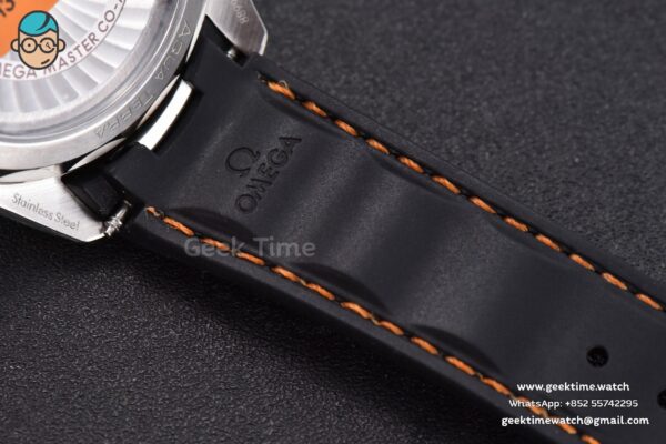 Aqua Terra 150M SeaMaster VSF 41MM White Dial Orange Hands Black Rubber Strap A8900 - Image 14