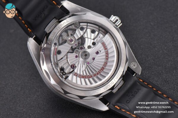 Aqua Terra 150M SeaMaster VSF 41MM White Dial Orange Hands Black Rubber Strap A8900 - Image 16