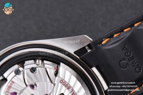 Aqua Terra 150M SeaMaster VSF 41MM White Dial Orange Hands Black Rubber Strap A8900 - Image 19