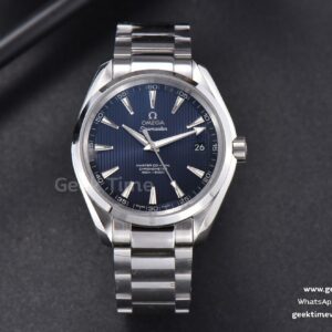 Aqua Terra 150M VSF 41mm esfera azul texturizada brazalete SS A8500