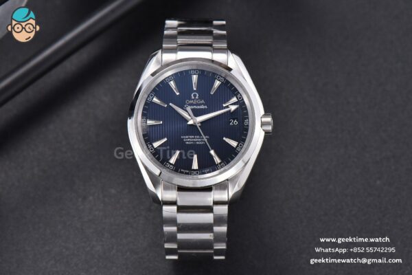 Aqua Terra 150M VSF 41MM Blue Textured Dial SS Bracelet A8500 - Image 2