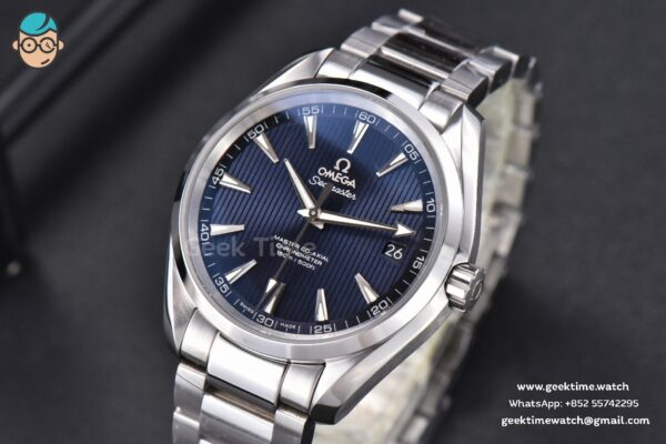 Aqua Terra 150M VSF 41MM Blue Textured Dial SS Bracelet A8500