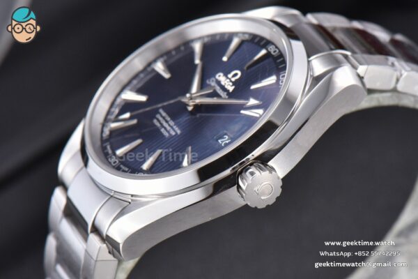 Aqua Terra 150M VSF 41MM Blue Textured Dial SS Bracelet A8500 - Image 9
