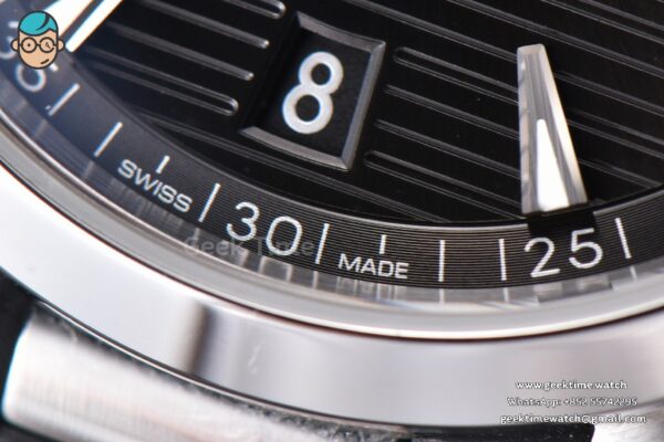 Aqua Terra 150M SeaMaster VSF 41MM Black Dial Silver Hands Black Rubber Strap A8900 - Image 5