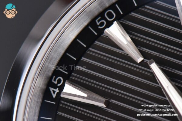 Aqua Terra 150M SeaMaster VSF 41MM Black Dial Silver Hands Black Rubber Strap A8900 - Image 6