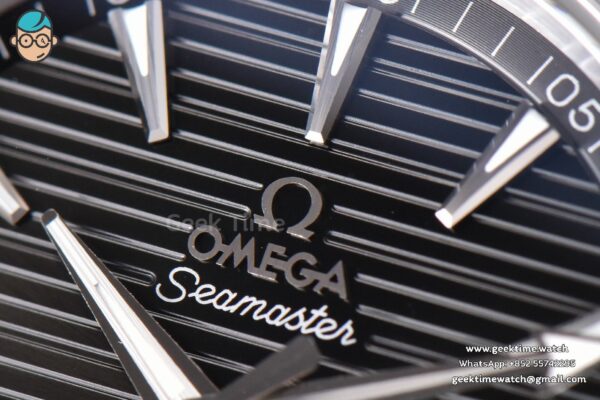 Aqua Terra 150M SeaMaster VSF 41MM Black Dial Silver Hands Black Rubber Strap A8900 - Image 7