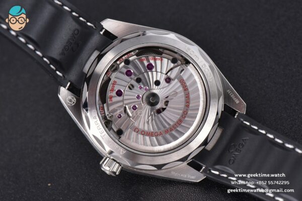 Aqua Terra 150M SeaMaster VSF 41MM Black Dial Silver Hands Black Rubber Strap A8900 - Image 11