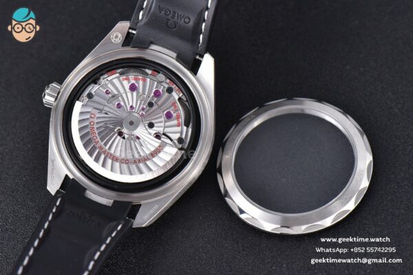 Aqua Terra 150M SeaMaster VSF 41MM Black Dial Silver Hands Black Rubber Strap A8900 - Image 12