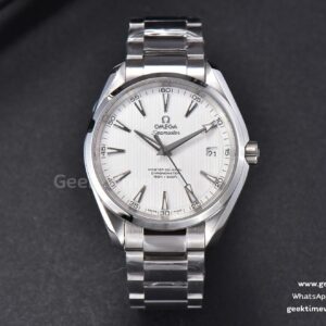 Aqua Terra 150M VSF 41mm White Textured Dial SS Bracelet A8500
