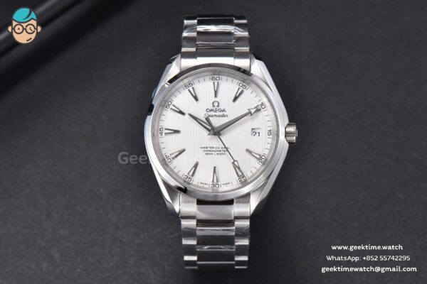 Aqua Terra 150M VSF 41MM White Textured Dial SS Bracelet A8500 - Image 2