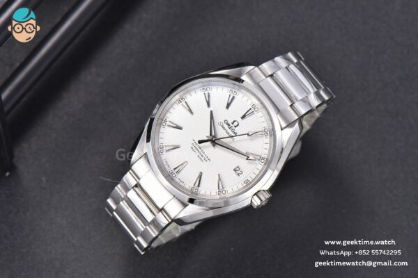 Aqua Terra 150M VSF 41MM White Textured Dial SS Bracelet A8500 - Image 3
