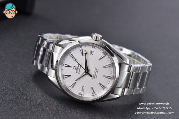 Aqua Terra 150M VSF 41MM White Textured Dial SS Bracelet A8500 - Image 5