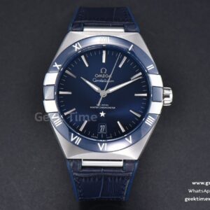 Constellation 41mm VSF cerámica azul esfera azul correa de goma azul A8900