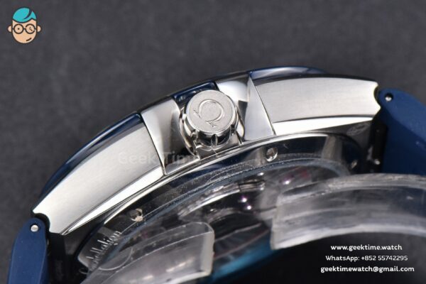 Constellation 41mm VSF Blue Ceramic Blue Dial Blue Gummy Strap A8900 - Image 11
