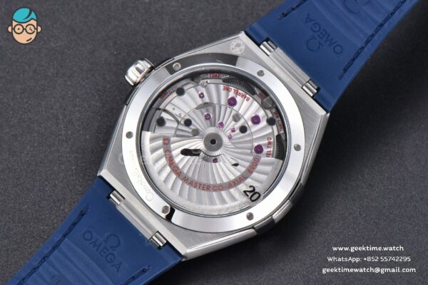 Constellation 41mm VSF Blue Ceramic Blue Dial Blue Gummy Strap A8900 - Image 13