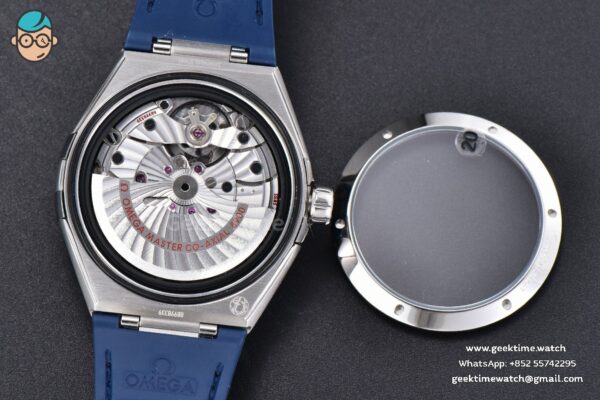Constellation 41mm VSF Blue Ceramic Blue Dial Blue Gummy Strap A8900 - Image 17