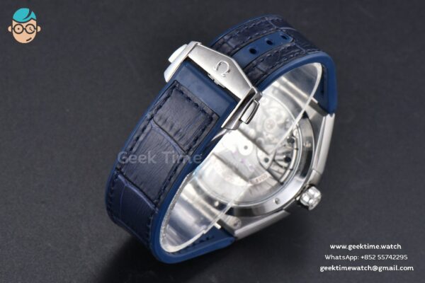 Constellation 41mm VSF Blue Ceramic Blue Dial Blue Gummy Strap A8900 - Image 31