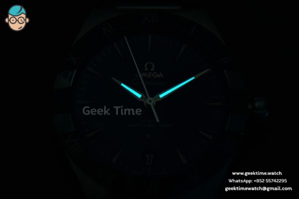 Constellation 41mm VSF Blue Ceramic Blue Dial Blue Gummy Strap A8900 - Image 32