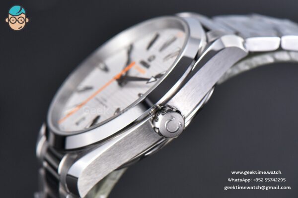 Aqua Terra 150M VSF 41MM White Dial Orange Hand Silver Markers SS Bracelet A8900 - Image 9