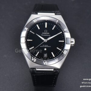 Constellation 41mm VSF cerámica negra esfera negra correa de goma negra A8900