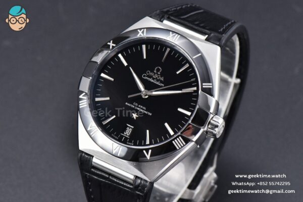 Constellation 41mm VSF Black Ceramic Black Dial Black Gummy Strap A8900