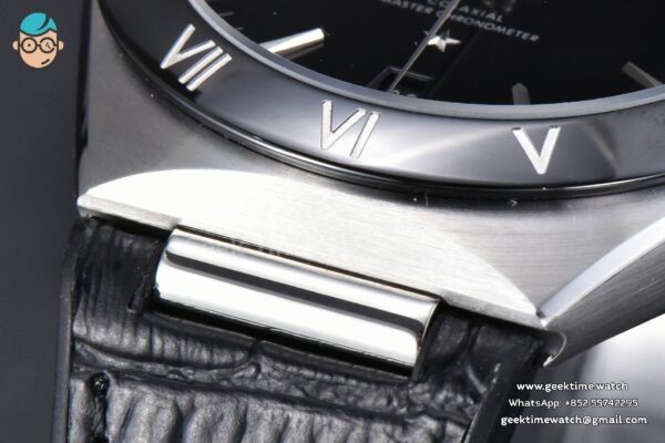 Constellation 41mm VSF Black Ceramic Black Dial Black Gummy Strap A8900 - Image 7