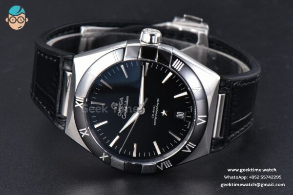 Constellation 41mm VSF Black Ceramic Black Dial Black Gummy Strap A8900 - Image 11
