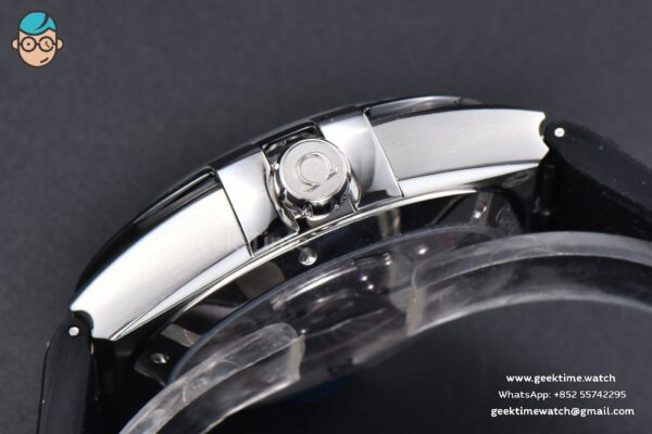 Constellation 41mm VSF Black Ceramic Black Dial Black Gummy Strap A8900 - Image 12