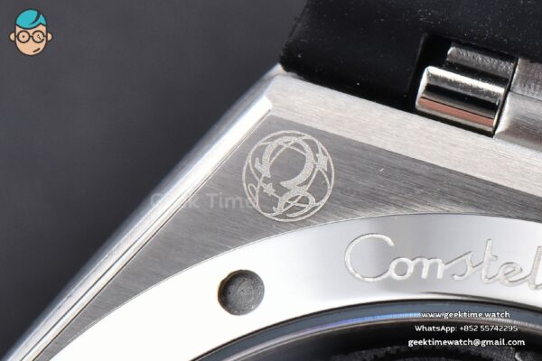 Constellation 41mm VSF Black Ceramic Black Dial Black Gummy Strap A8900 - Image 16