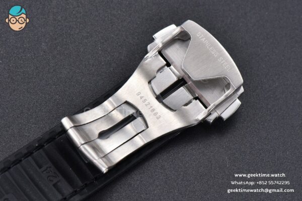 Constellation 41mm VSF Black Ceramic Black Dial Black Gummy Strap A8900 - Image 30