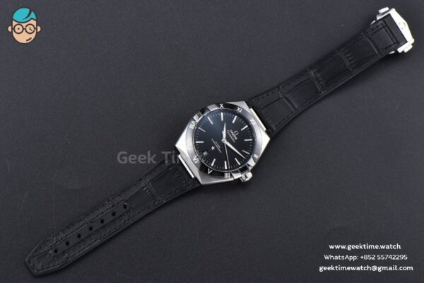 Constellation 41mm VSF Black Ceramic Black Dial Black Gummy Strap A8900 - Image 34