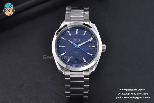 Aqua Terra 150M VSF 41MM Light Blue Dial Blue Hand Silver Markers SS Bracelet A8900 - Image 2
