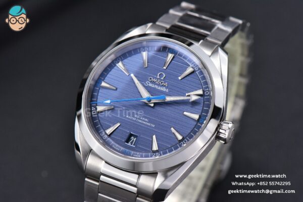 Aqua Terra 150M VSF 41MM Light Blue Dial Blue Hand Silver Markers SS Bracelet A8900