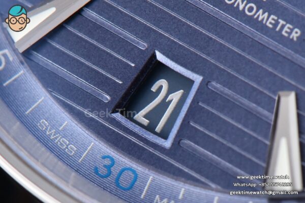 Aqua Terra 150M VSF 41MM Light Blue Dial Blue Hand Silver Markers SS Bracelet A8900 - Image 6