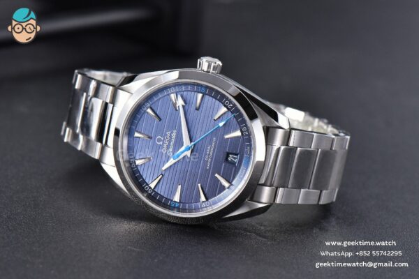 Aqua Terra 150M VSF 41MM Light Blue Dial Blue Hand Silver Markers SS Bracelet A8900 - Image 11