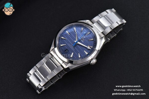 Aqua Terra 150M VSF 41MM Light Blue Dial Blue Hand Silver Markers SS Bracelet A8900 - Image 12