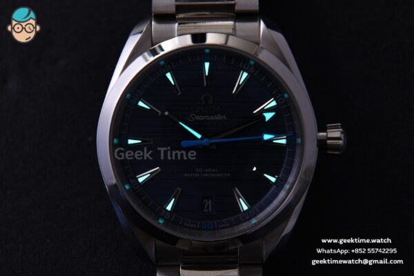 Aqua Terra 150M VSF 41MM Light Blue Dial Blue Hand Silver Markers SS Bracelet A8900 - Image 27