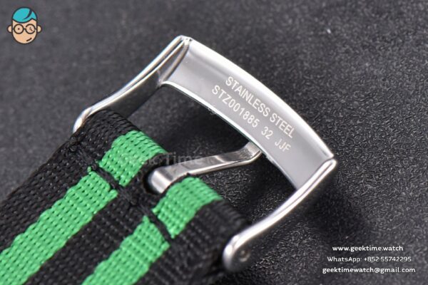 Aqua Terra 150M Master Chronometers VSF 41MM Black Dial Green Hand Nylon Strap A8900 - Image 14