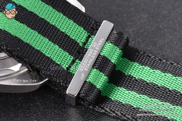 Aqua Terra 150M Master Chronometers VSF 41MM Black Dial Green Hand Nylon Strap A8900 - Image 15