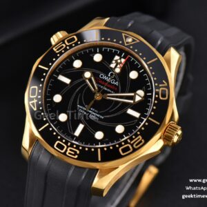 Seamaster Diver 007 YG/SS 300M VSF 42MM Black Dial Rubber Strap A8800