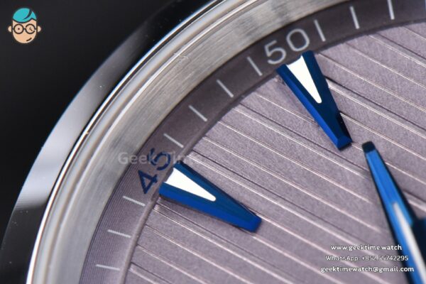 Aqua Terra 150M Seamaster VSF 41MM Gray Dial Blue Hands Blue Rubber Strap A8900 - Image 6